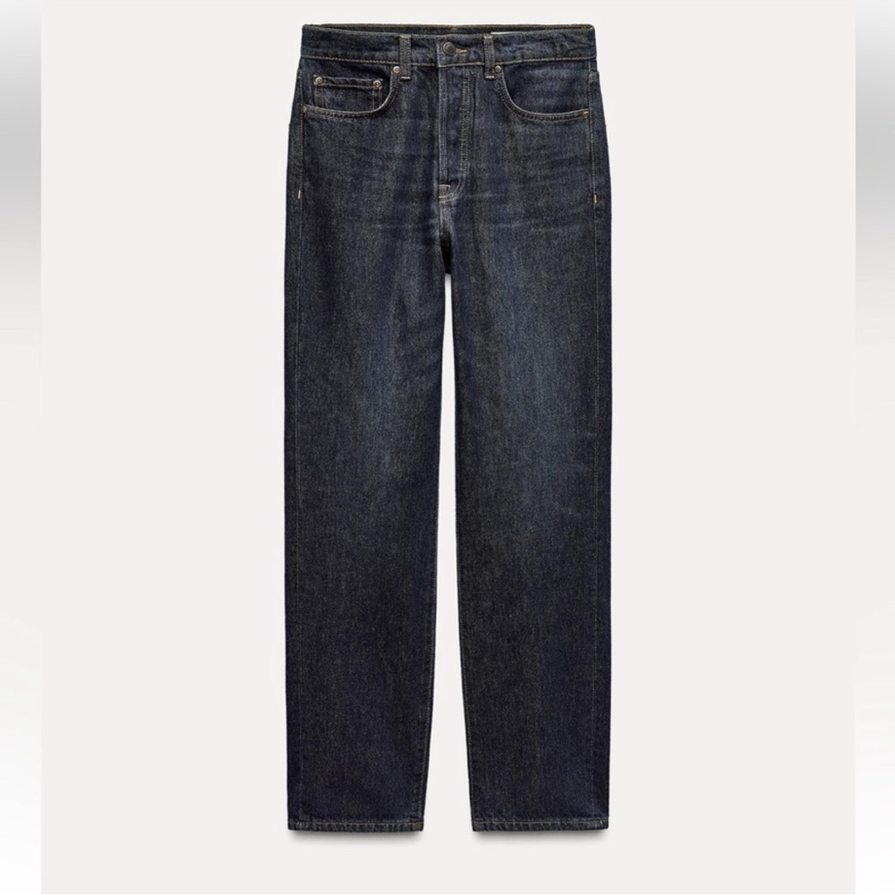 ZARA RELAXED MID WAIST JEANS ZW COLLECTION